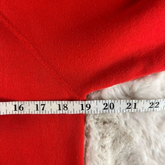 VTG 90s Hanes Women's "All American Mom" Red Collared Sweater sz Medium - Picture 5 of 6